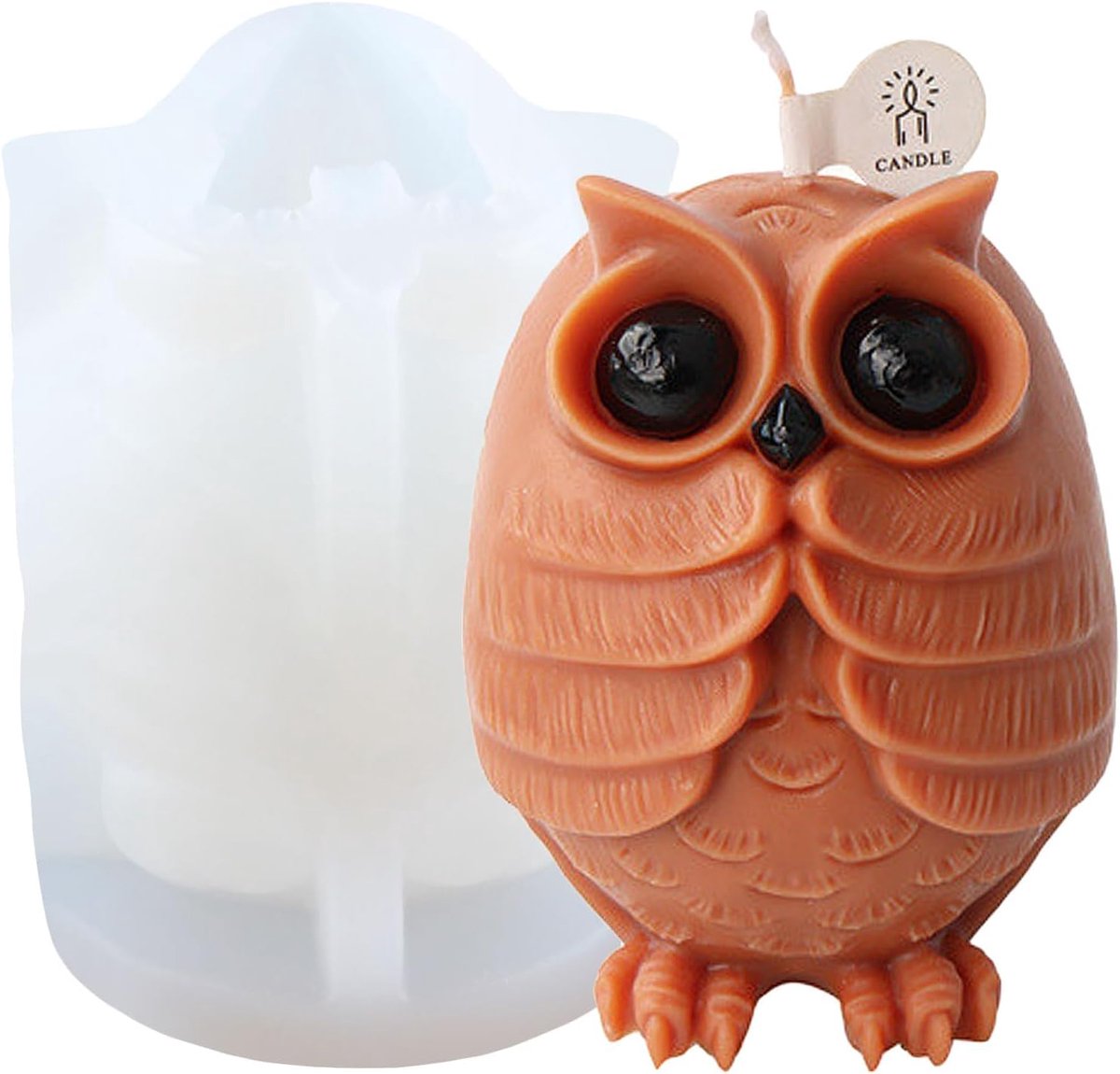 XIAOSHUI Owls Silicone Candle Shapes Owls Candle Shape Animal Shape Owl Resin Casting Mould For Candles Shape Home - ShopVlot