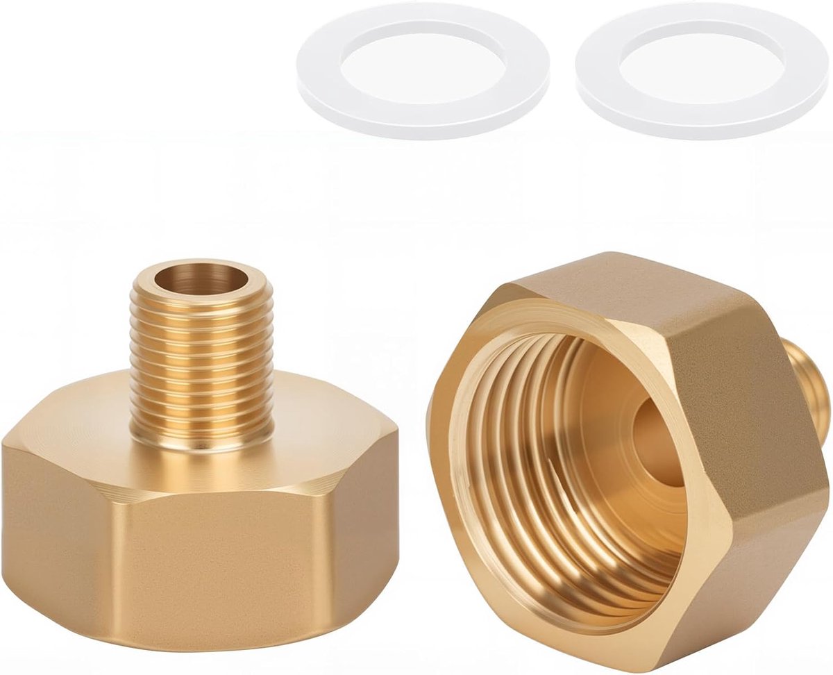 2 Pack Brass AG/IG Gradient Adapter 1/8 Inch Male to 1/2 Inch Female Wire - ShopVlot