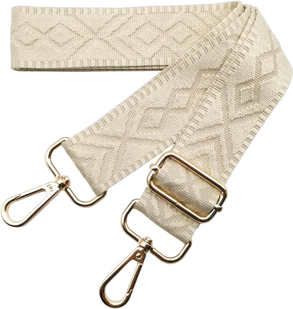 Shoulder Strap Bag Wide Shoulder Strap 5 cm Adjustable Shoulder Bag Handbag Interchangeable with Gold Buckle for Women - ShopVlot