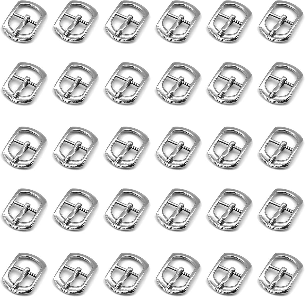 30 Pcs Roller Buckle Belt Buckle Small Leather Metal Mini Buckles Hardware Pin Buckle Shoe Buckles Manufacturing Belt - ShopVlot