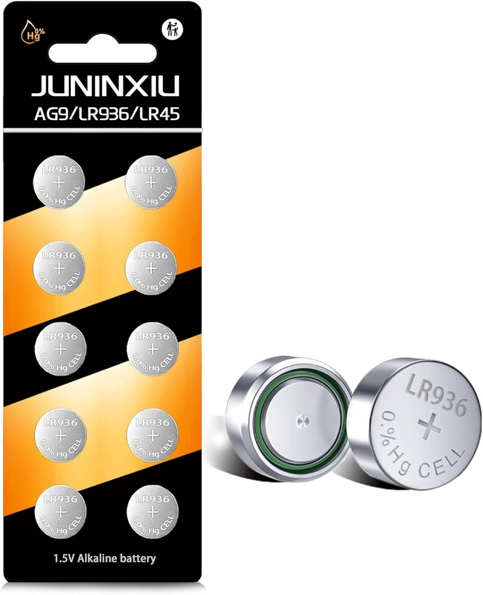 LR936 Batteries LR45 AG9 Battery 394 Watch Battery 194 1.5v Premium Alkaline Button Cell Watch Batteries 【5-Year Shelf - ShopVlot