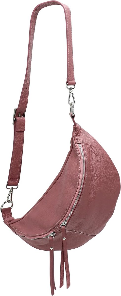 SH Leder Genuine Leather Women Stylish Waist Bag Belly Bag Chest Bag for Festival Travel Large Elegant Crossbody Bag - ShopVlot