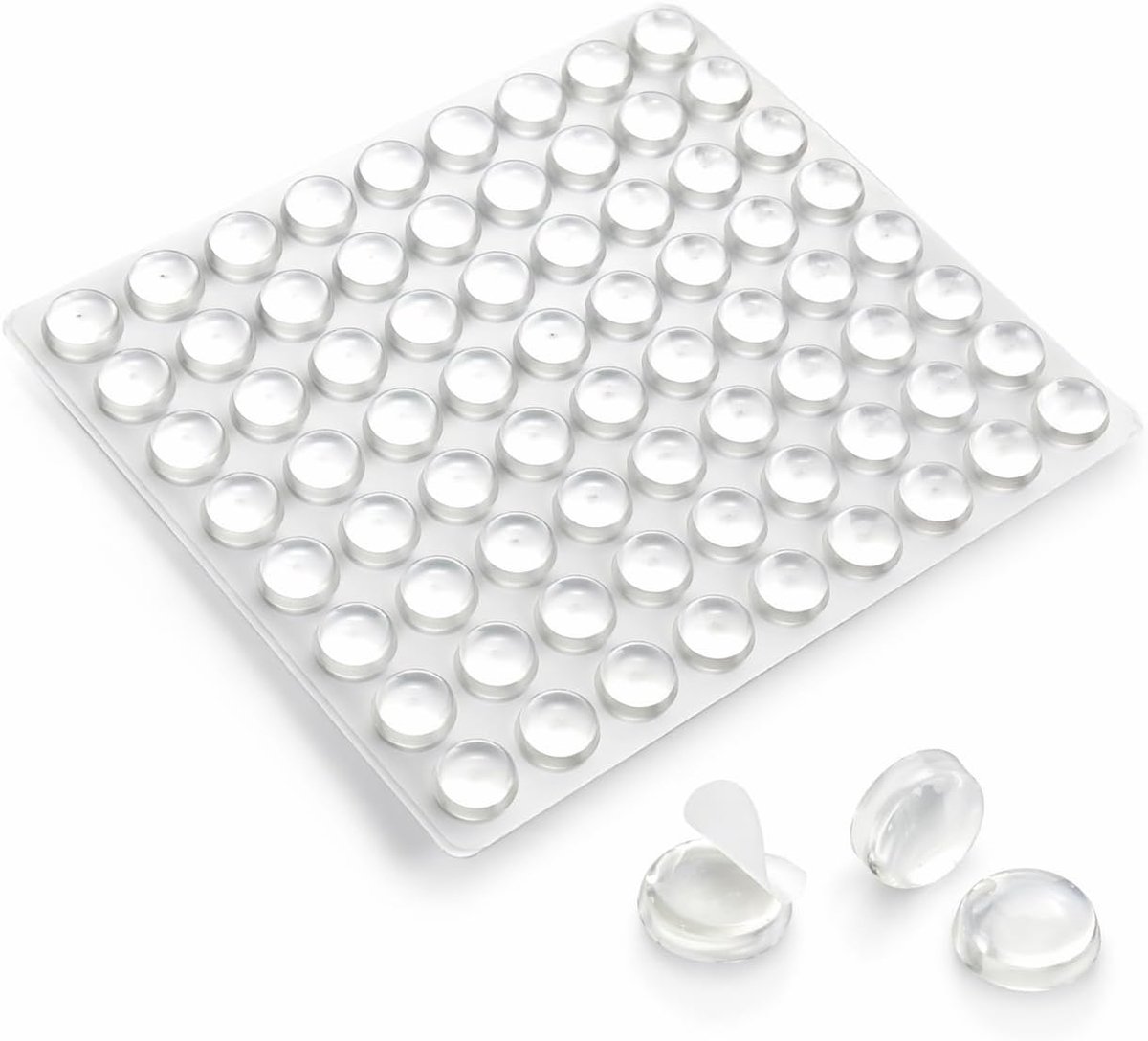 Zelfklevende glijders, transparant, 100 stuks, 8 mm, stootvast, geluidsbescherming, antislip pads voor deuren en - ShopVlot