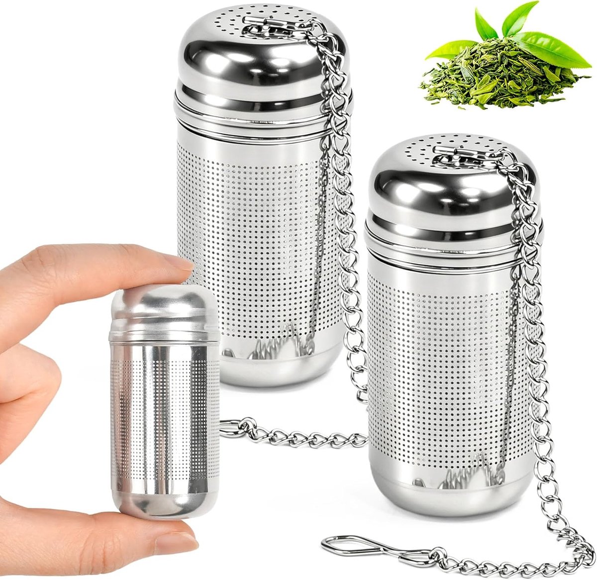 3 small tea strainers - ShopVlot