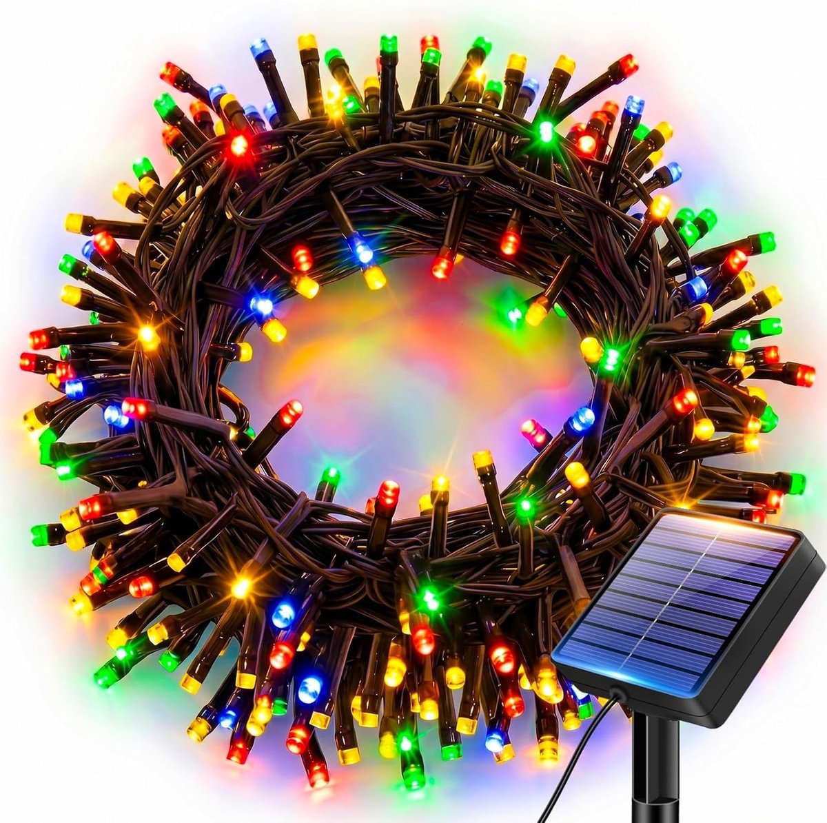 Zonne-energie LED-lamp - Meerkleurig - Met Geheugenfunctie - Wind- en Regenbestendig - Voor Buitengebruik