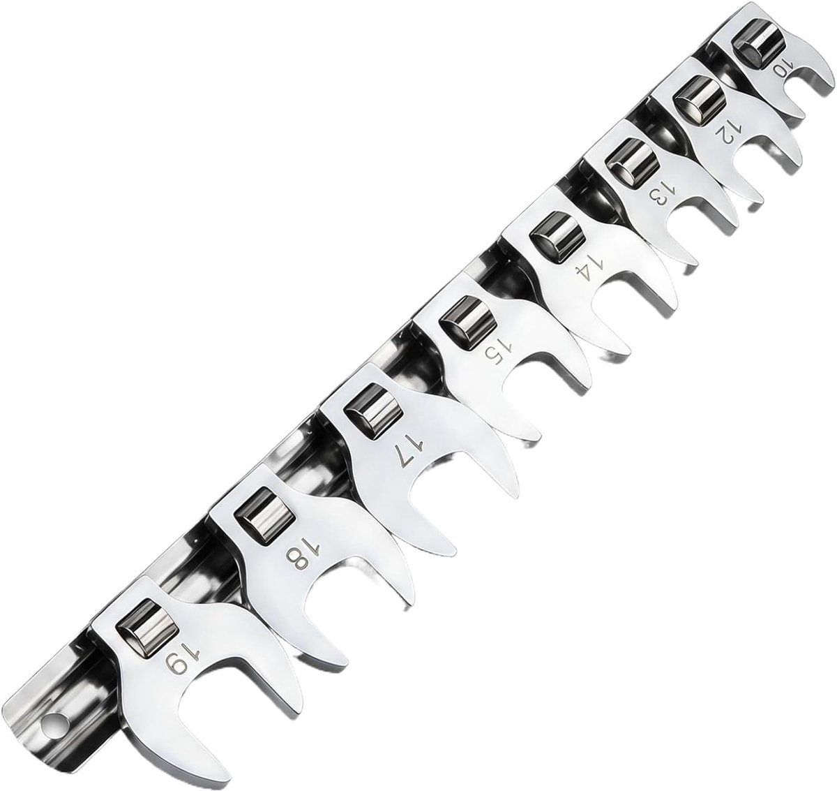 Hennenvoetsleutels 8 stuks - 3/8 inch, 10-19 mm - multifunctioneel - ideaal voor doe-het-zelf - ShopVlot