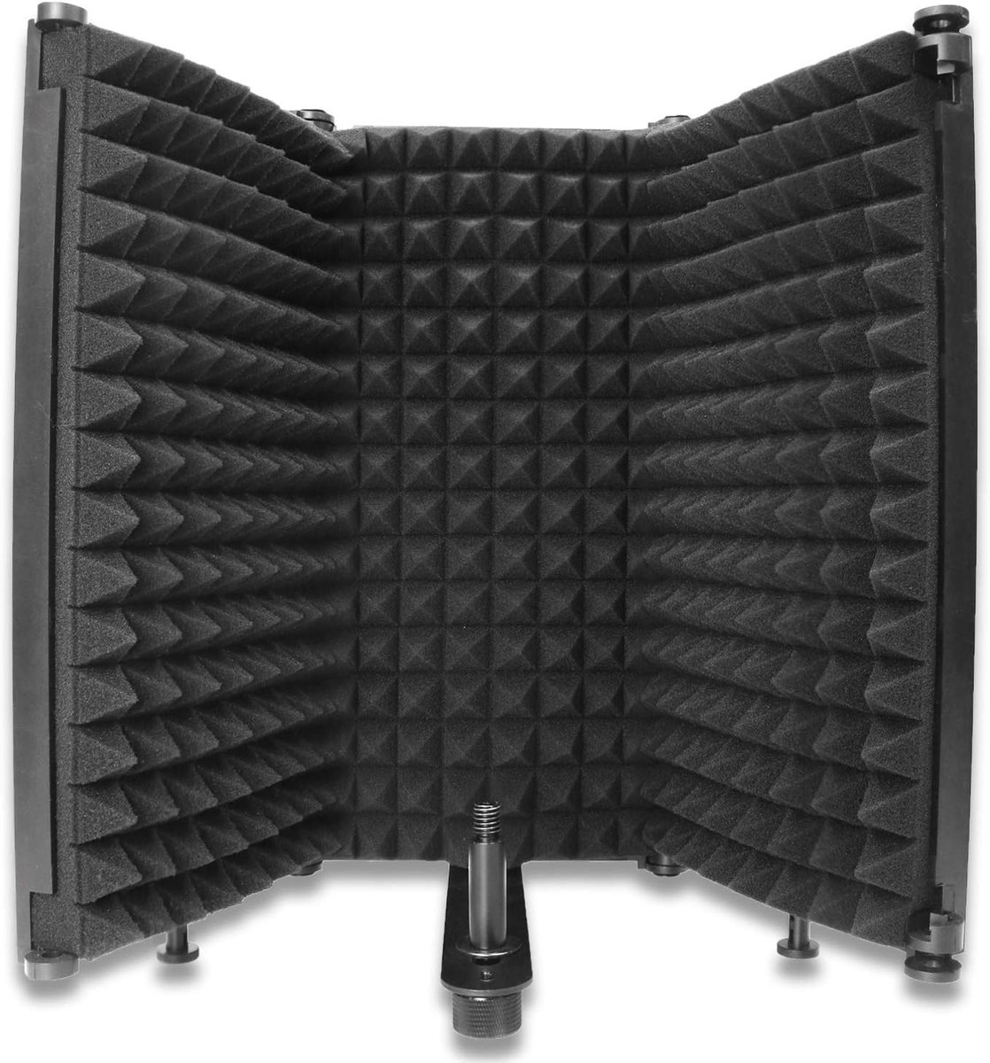 Microfoon isolatiescherm 3 panelen - verstelbaar - akoestisch schuim - voor thuis studio - ShopVlot