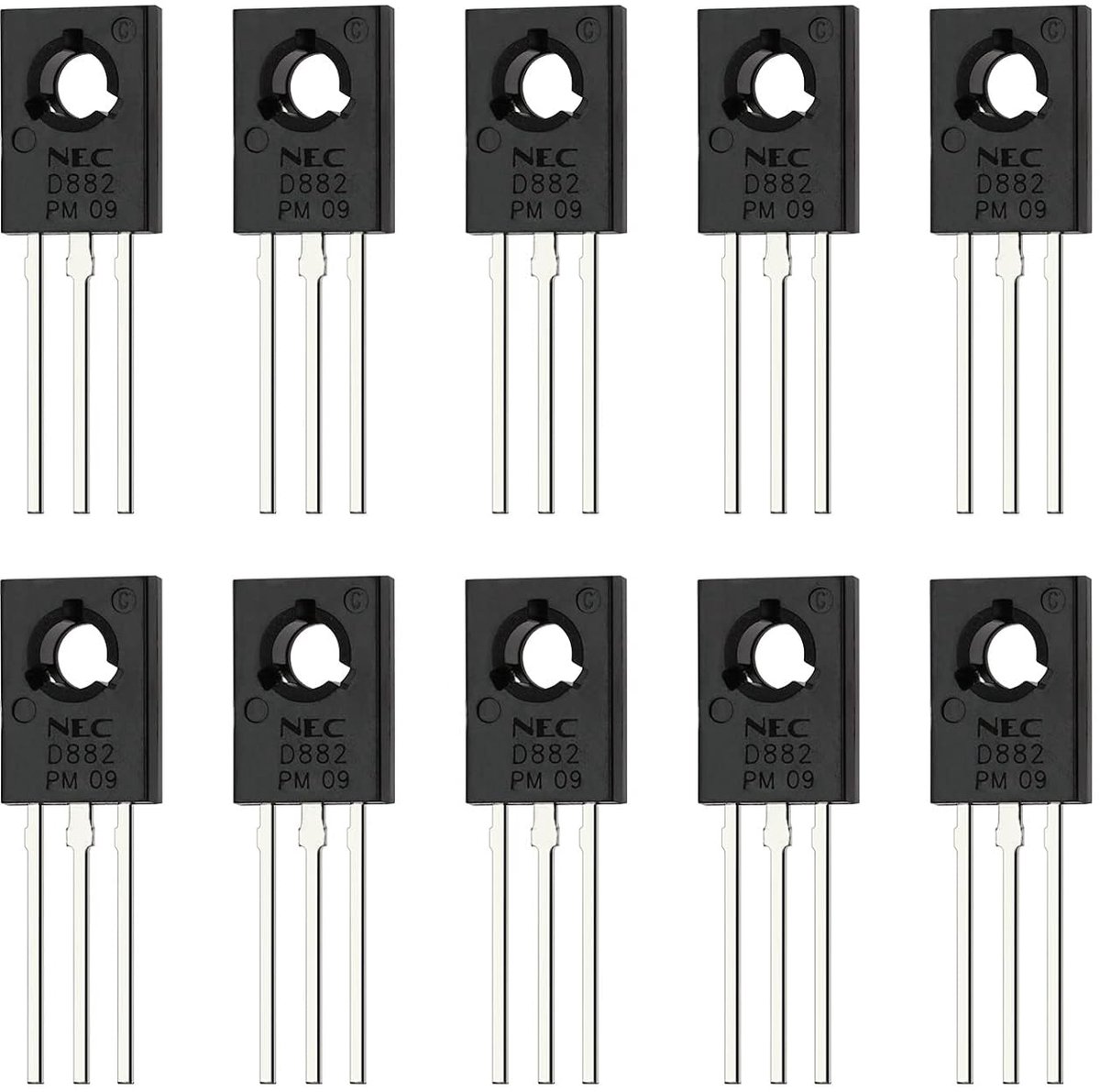 NPN transistor 3Pin 2SD882 - silicon krachtig - 40V 3A - ideaal voor audio en radio - ShopVlot