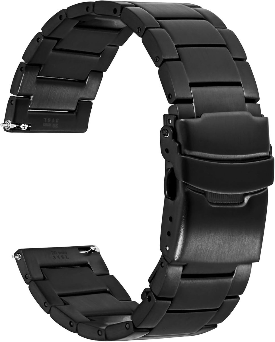 Horloge band 18mm 20mm 22mm 24mm - heavy duty metaal - 316L roestvrij staal - duurzaam en stijlvol - ShopVlot