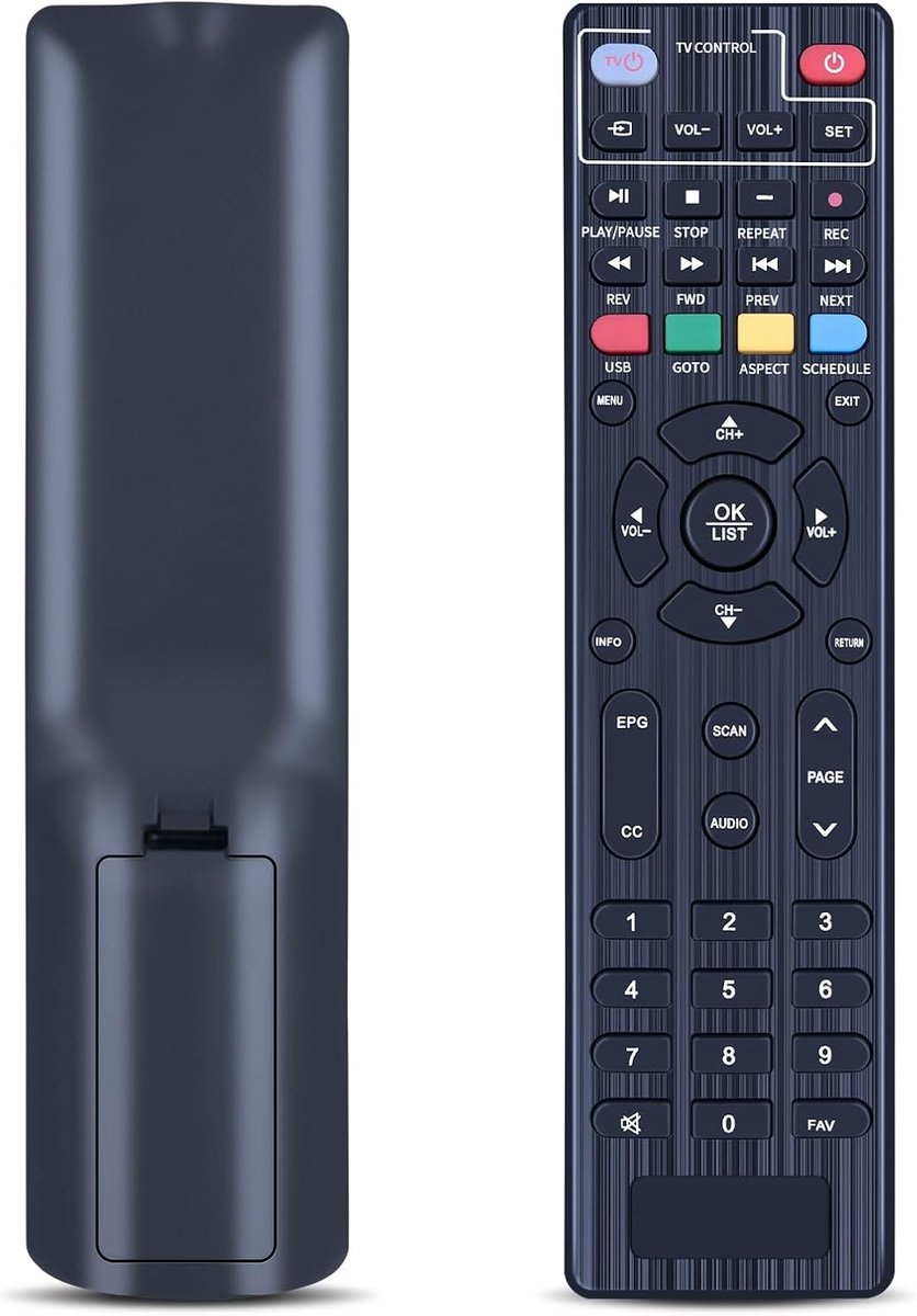 Afstandsbediening - compatibel met OWERSLYN DVB-T2 - digitale terrestrische decoder 2025 - eenvoudig in gebruik - ShopVlot