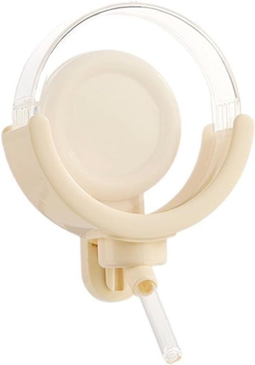 Waterfles voor kleine dieren 150 ml - beige - magnetisch - hygiënische watervoorziening - ShopVlot
