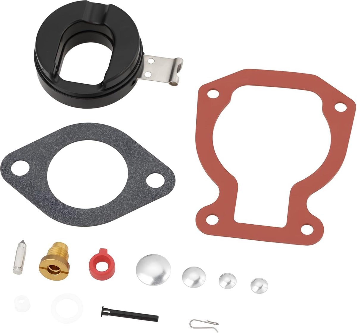Carburateur set met vlotter 398453 - compatibel met Johnson en Evinrude 9.9 HP 15 HP - servicekit - ShopVlot