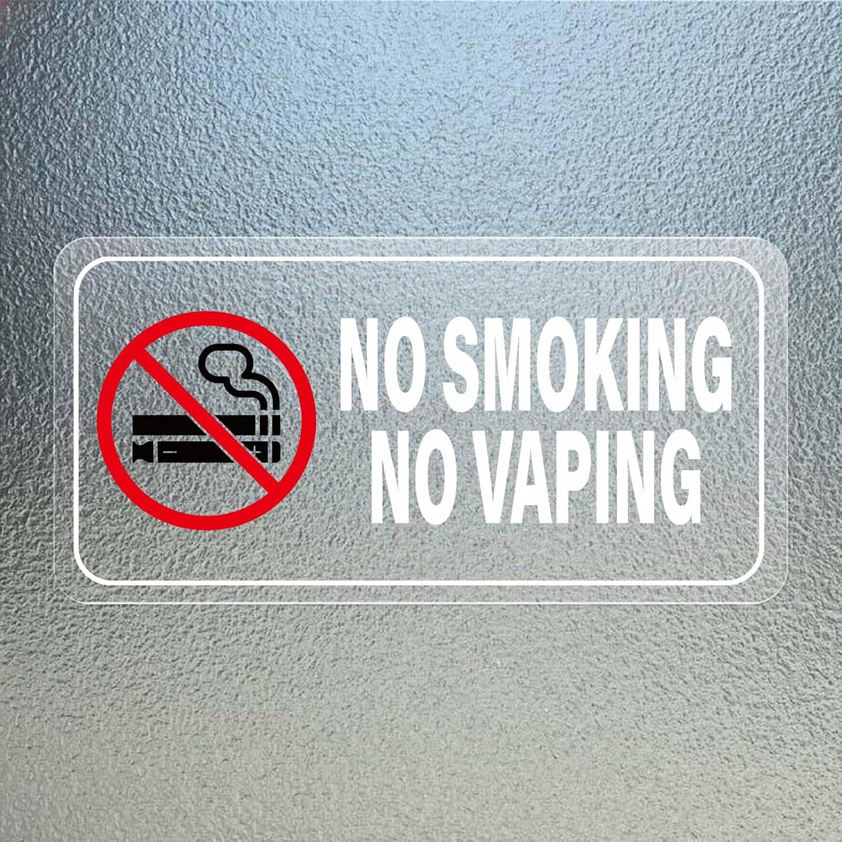 Rookverbod sticker 10 x 5 cm - zelfklevend vinyl - rook- en vapeverbod - duidelijke waarschuwing voor binnen en buiten - ShopVlot