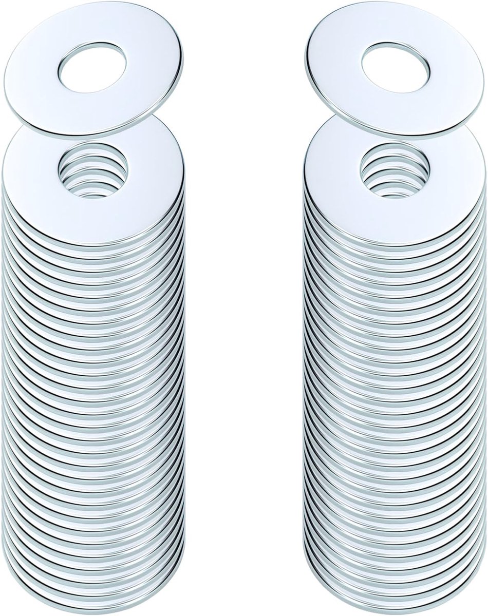 Fitschenringen set 60 stuks - Ø 10mm x 16mm - RVS - Ideaal voor montagemogelijkheden - ShopVlot