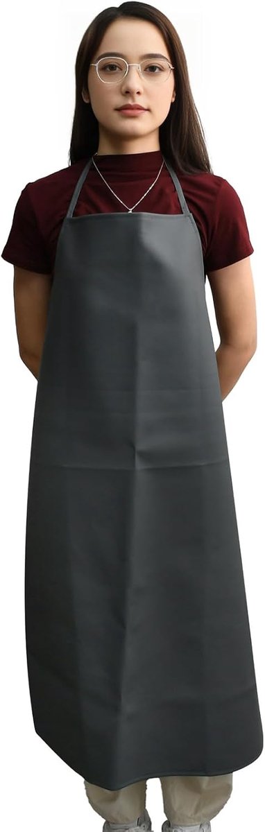 Grill Apron Oil Resistant Kitchen Apron No Peeling Waterproof Apron Work Apron Suitable for Kitchen Restaurant and - ShopVlot
