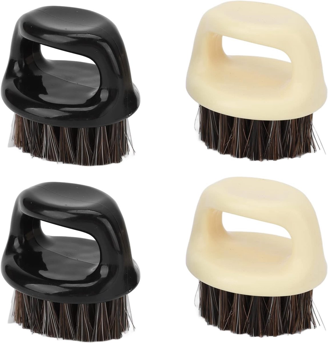 Beard en Mustache Borstel voor Mannen - Zachte Borstels voor Baardverzorging, Snorstyling en Gezichtsreiniging