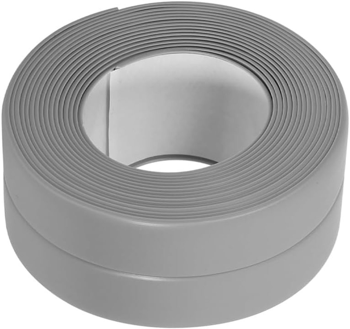 Waterdichte Plakband voor Badkamer - PVC Kit Strip voor Vloer en Wand Bescherming, Ideaal voor Sink, Toilet en Badkuip (38mmx1.2m-Grijs)