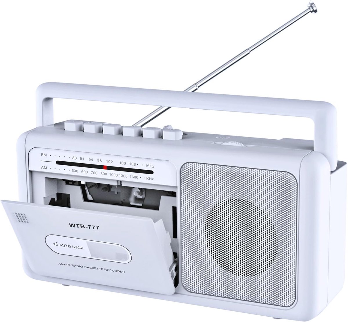 Portable Cassette Player, Boom Box, Vintage AM/FM Stereo Radio with Bluetooth, USB, Headphone Jack, Portable Cassette - ShopVlot
