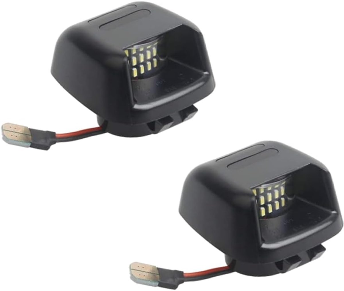 2 stuks LED kentekenplaatverlichting, achter kentekenplaatlamp, achterlicht, waterdichte nummerverlichting compatibel - ShopVlot