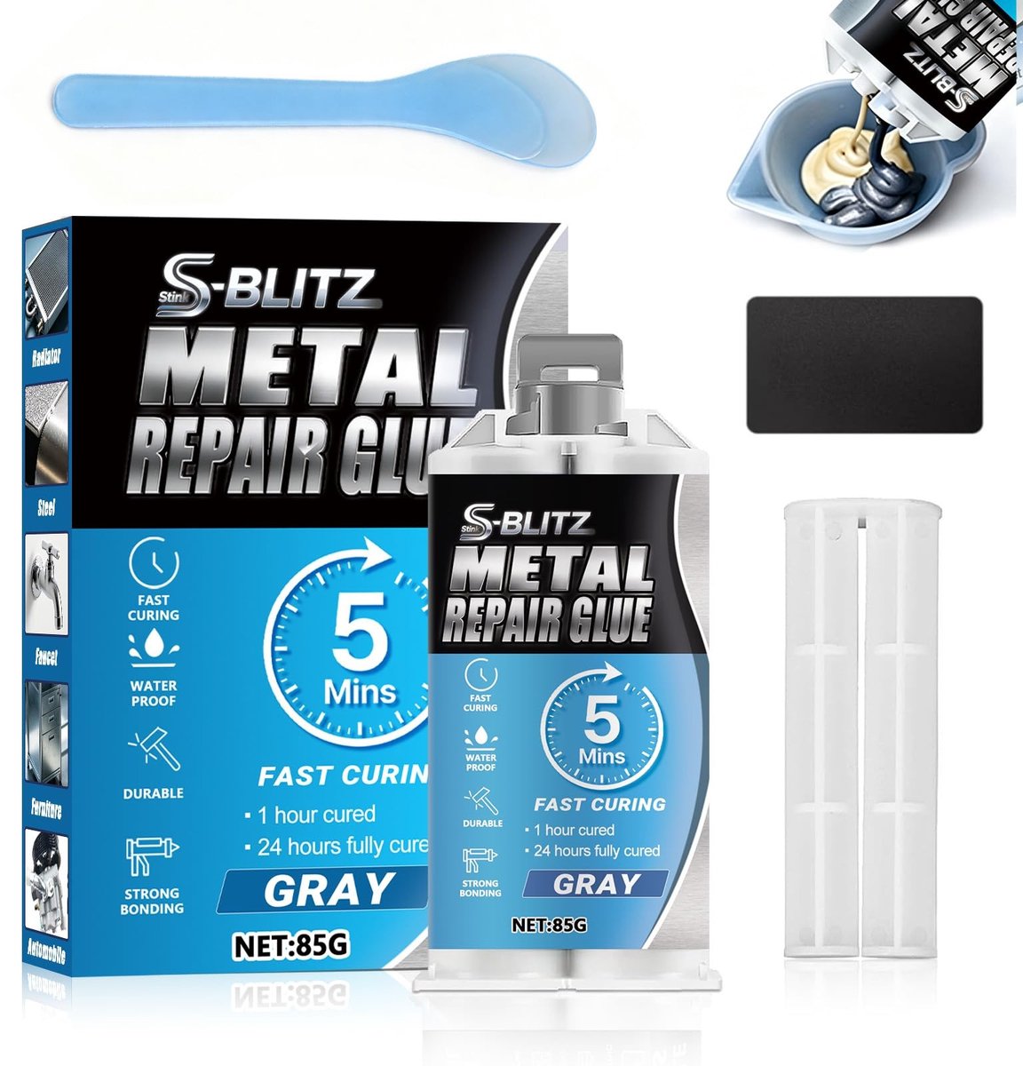 Solidchoice - Extra Sterke Metal Adhesive, 2-Componenten Lijm voor Metaal