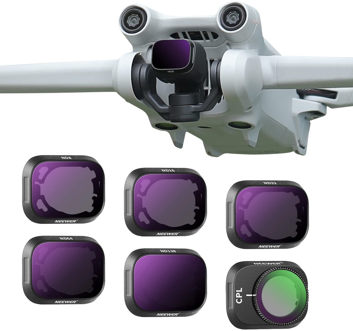 Solidchoice - ND Filter Set voor Drone met 6 Stuks