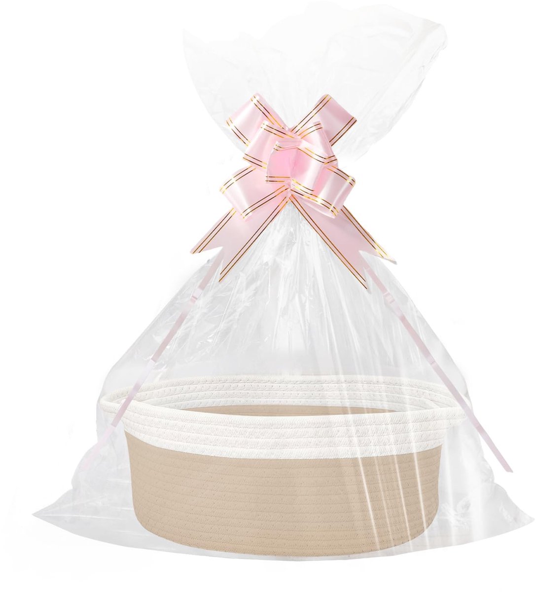 Solidchoice - Lege Cadeaumand met Bijpassende Cadeautas en Strik
