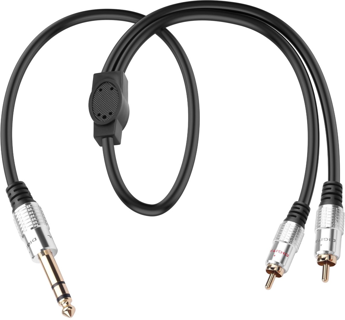 Solidchoice - 6.35mm naar 2 RCA Audio Kabel 1.64ft