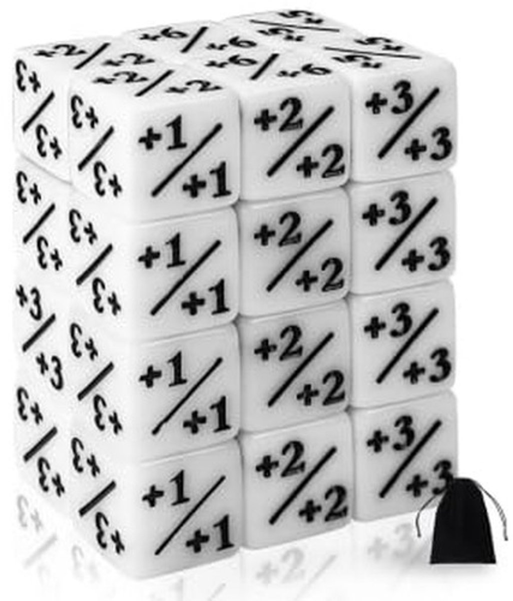 Solidchoice - Magic Dice Counter Set van 24 Stuks voor Kaartspellen