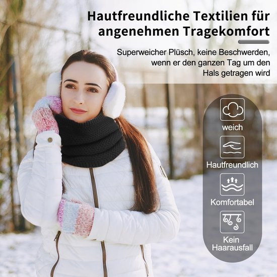 Solidchoice - Gebreide Winter Sjaal met Fleece Voering van Solidchoice — afbeelding 4