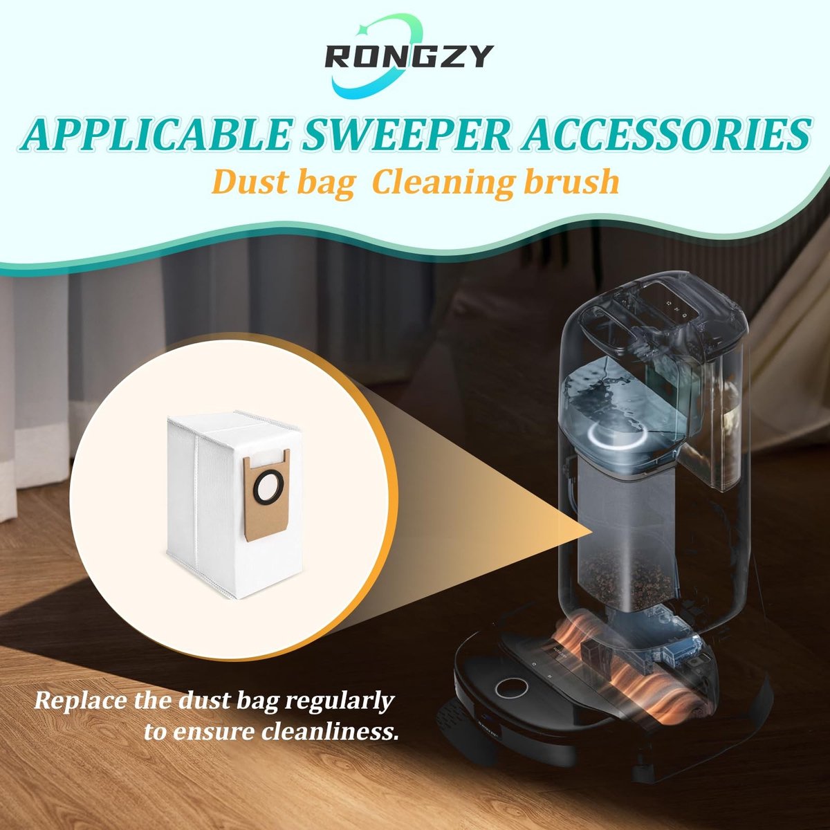 Solidchoice - Set van 8 Vervangende Stofzuigerzakken voor Eufy Omni S1 Pro