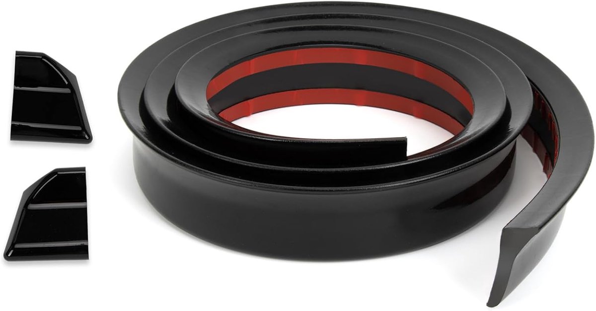 SnelShoppen - Achterspoiler Auto Rubber 1,5 m x 3,5 cm - Eenvoudige Installatie - Vervangingsonderdeel - Voor Betere Aerodynamica en Stijl