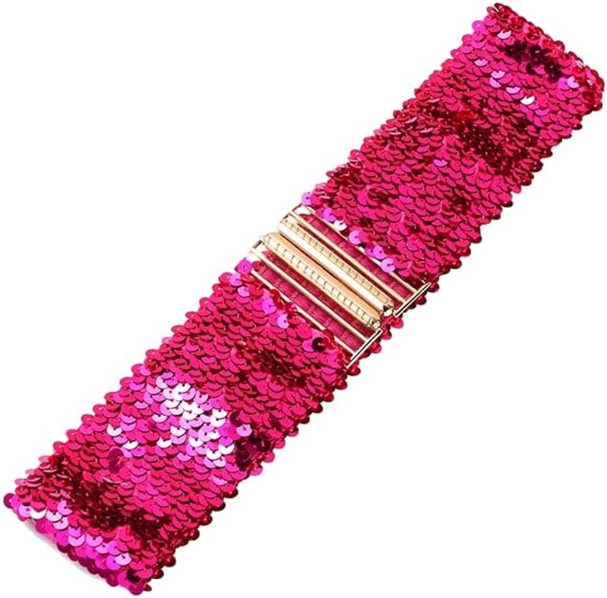 Ceintuur met pailletten voor dames - vintage glitter - elastisch - perfect voor een feestelijke look - ShopVlot
