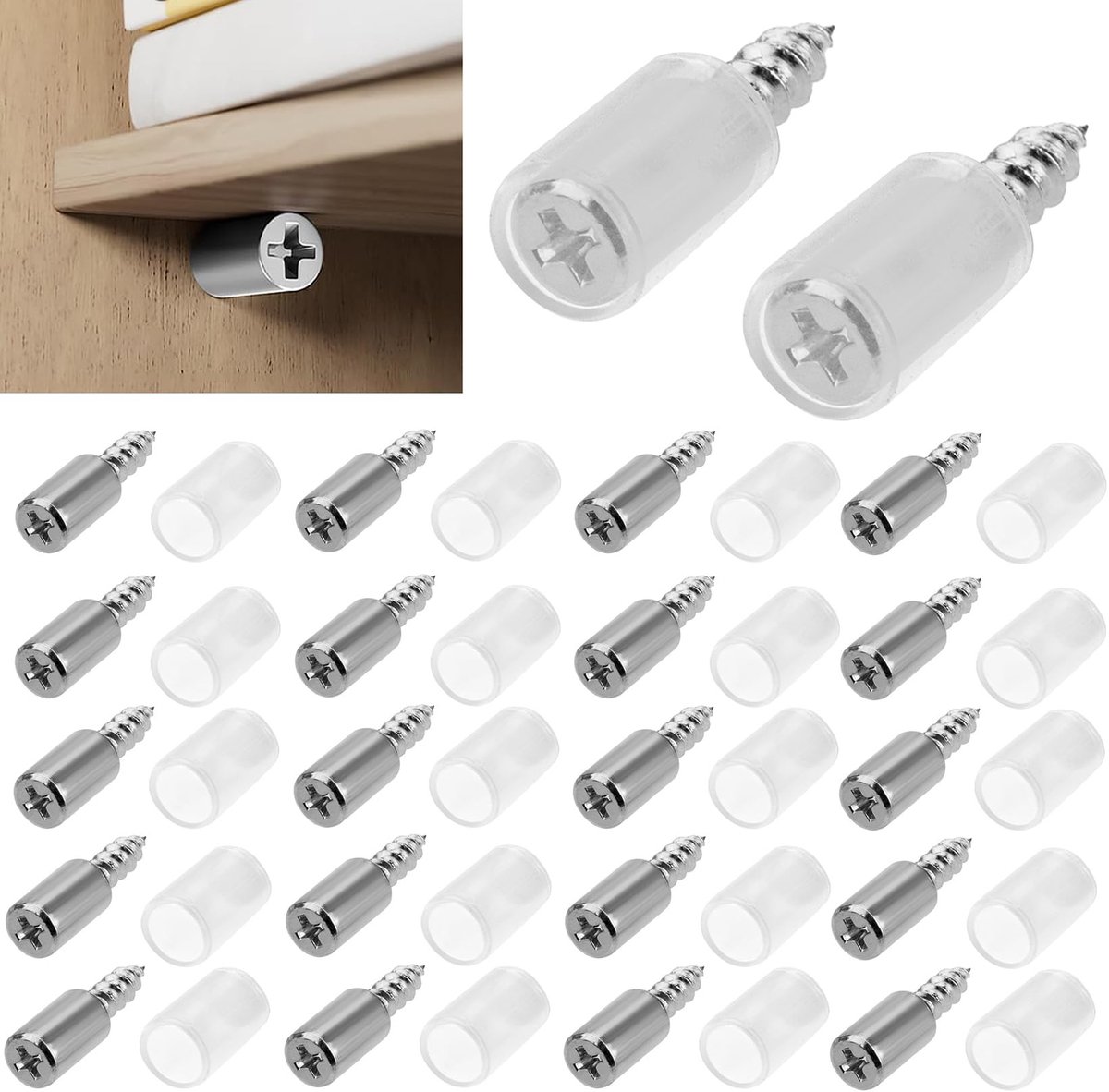 Solidchoice - Set van 50 Pegs voor Planken met Antisliphoes