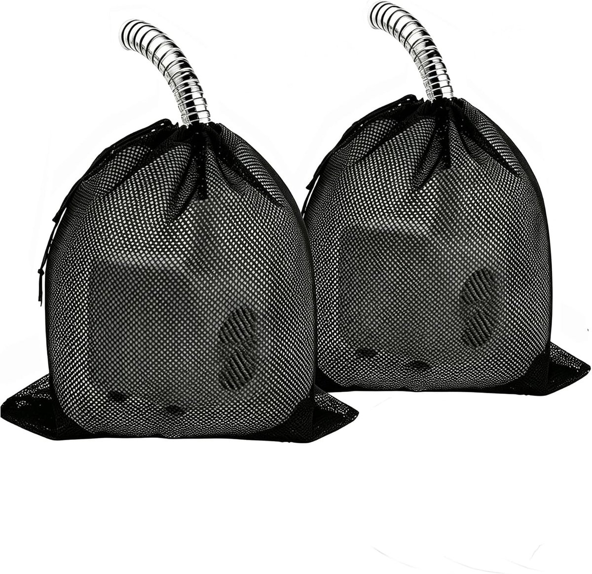2 stuks pompfilter-netzakken, premium filterzak met trekkoord voor vijverpomp-accessoires, scheurvaste bescherming - ShopVlot