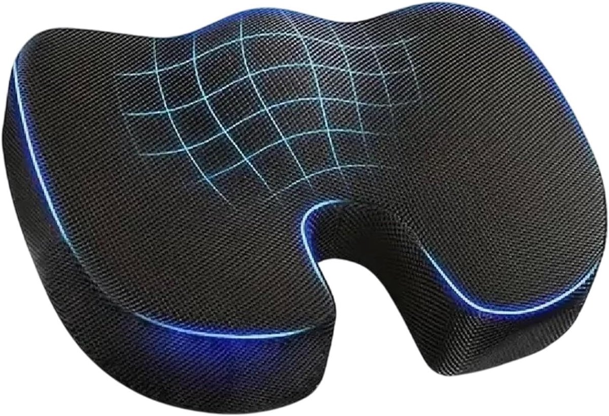 Seat Cushion, Orthopaedic Seat Ring, High Quality Memory Foam Coccyx Cushion, Ergonomic Seat Cushion, Coccyx Relief - ShopVlot