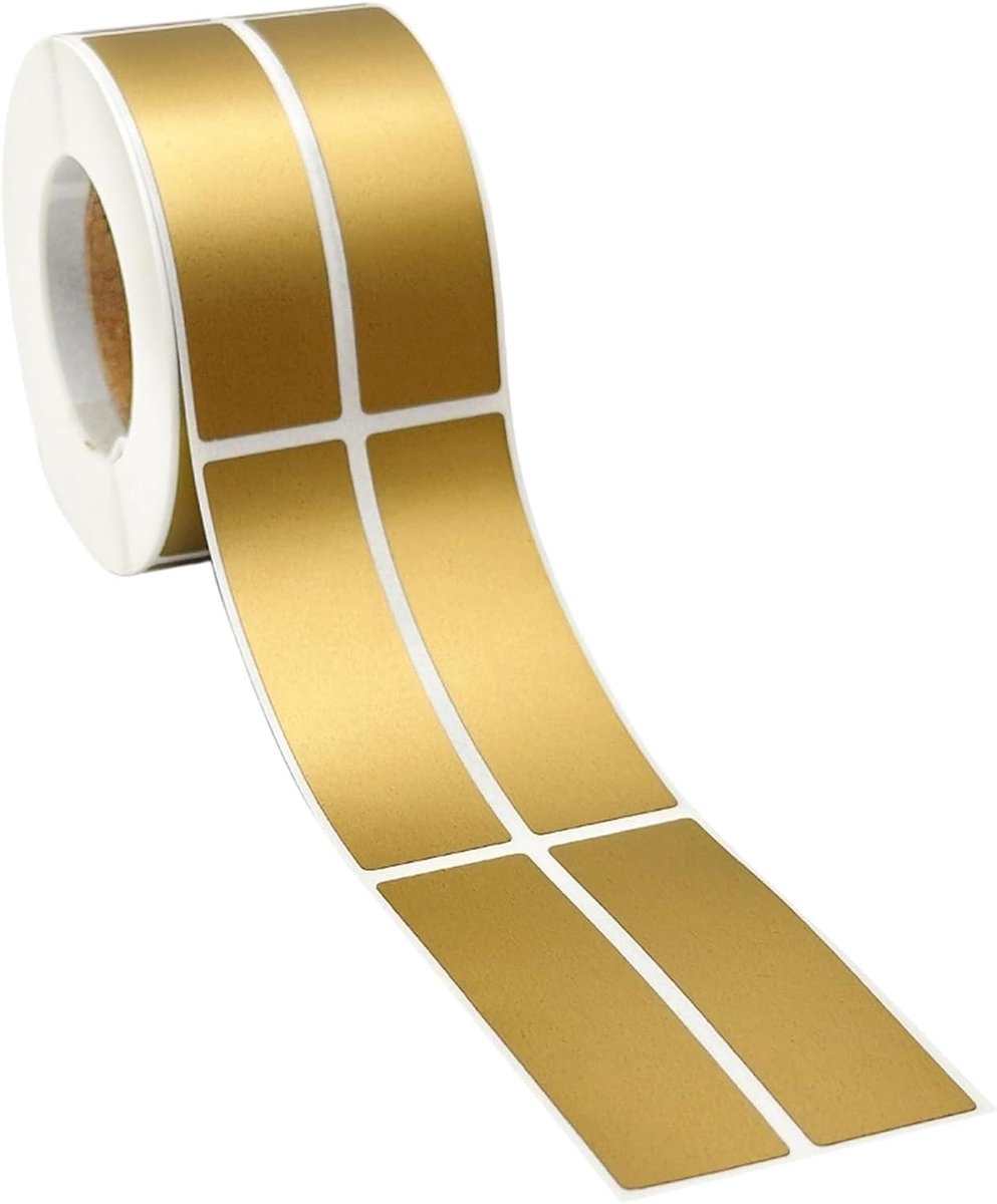 Krasstickers 48 x 15 mm - personaliseerbaar - goud - ideaal voor cadeaus - ShopVlot