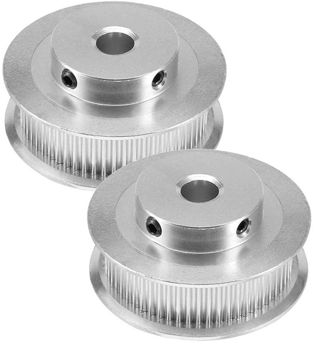 GT2 Timing Belt Pulley Kit 60 Tanden - Aluminium - 5mm Bore - Perfect voor 3D Printer - ShopVlot