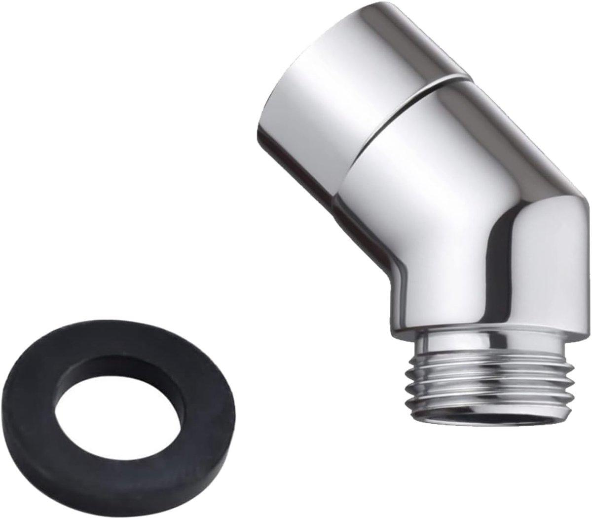 Adapter 135 graden - 1/2 inch hoekstuk - messing - flexibele waterstroom - ShopVlot