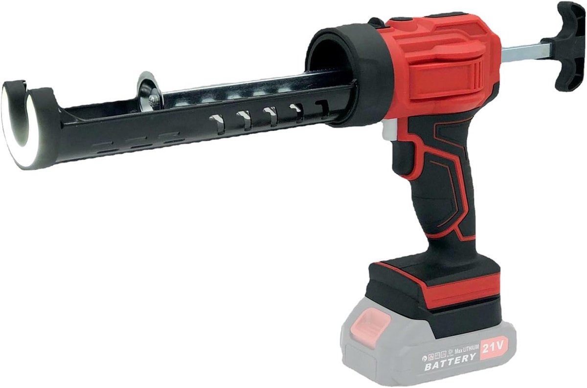 Accu cartridgepers - elektrisch patroonpistool - 4 snelheden met ledlicht - ideaal voor afdichten - ShopVlot