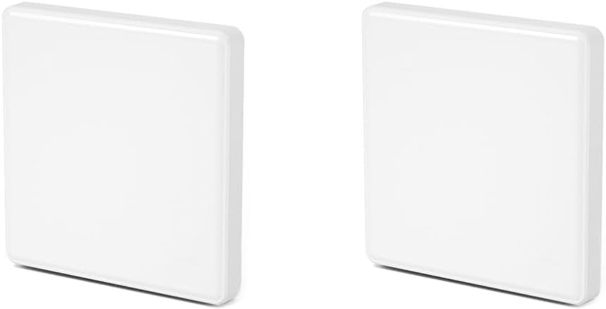 Blinde afdekking stopcontact 86 x 86 mm - Kunststof wit - Voor ongebruikte schakelaars - Eenvoudige installatie - ShopVlot