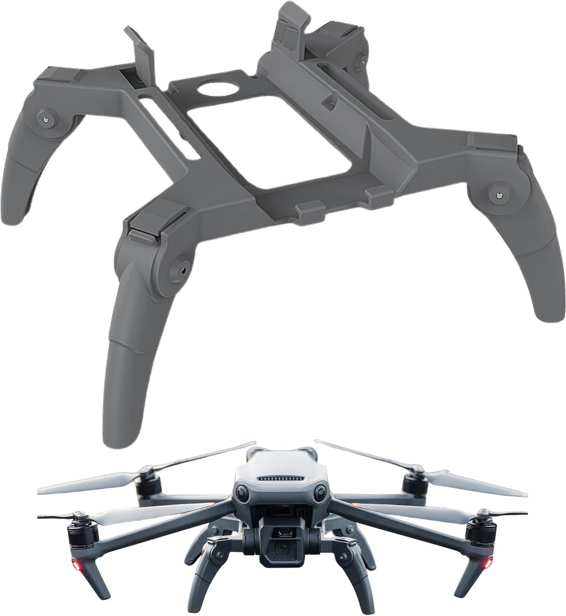 Drone landing gear set - grijs - compatibel met DJI Mavic en Classic - beschermt gimbal en onderlichaam - ShopVlot