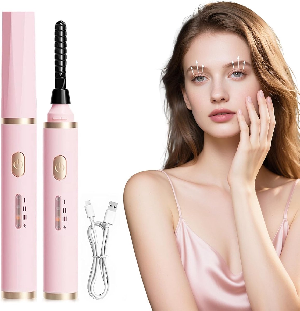 Elektrische Wimperncurler - Beheizbaar - 3 Temperatuurinstellingen - Voor Langdurige Wimperkrul - ShopVlot