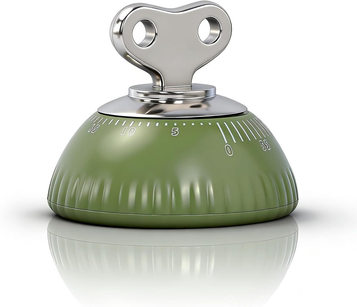Magnetic Mechanical Kitchen Alarm Clock, Strong Built-in Magnet, 60-Minute Timer with Hand Control, Loud Alarm, No - ShopVlot