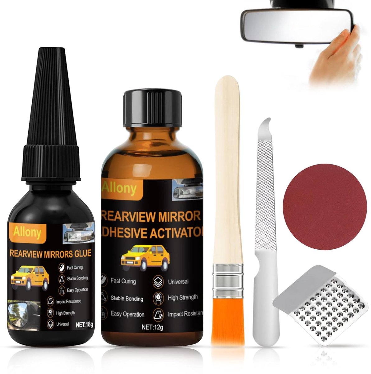 Adhesive for interior mirrors, interior mirror adhesive, high viscosity - ShopVlot