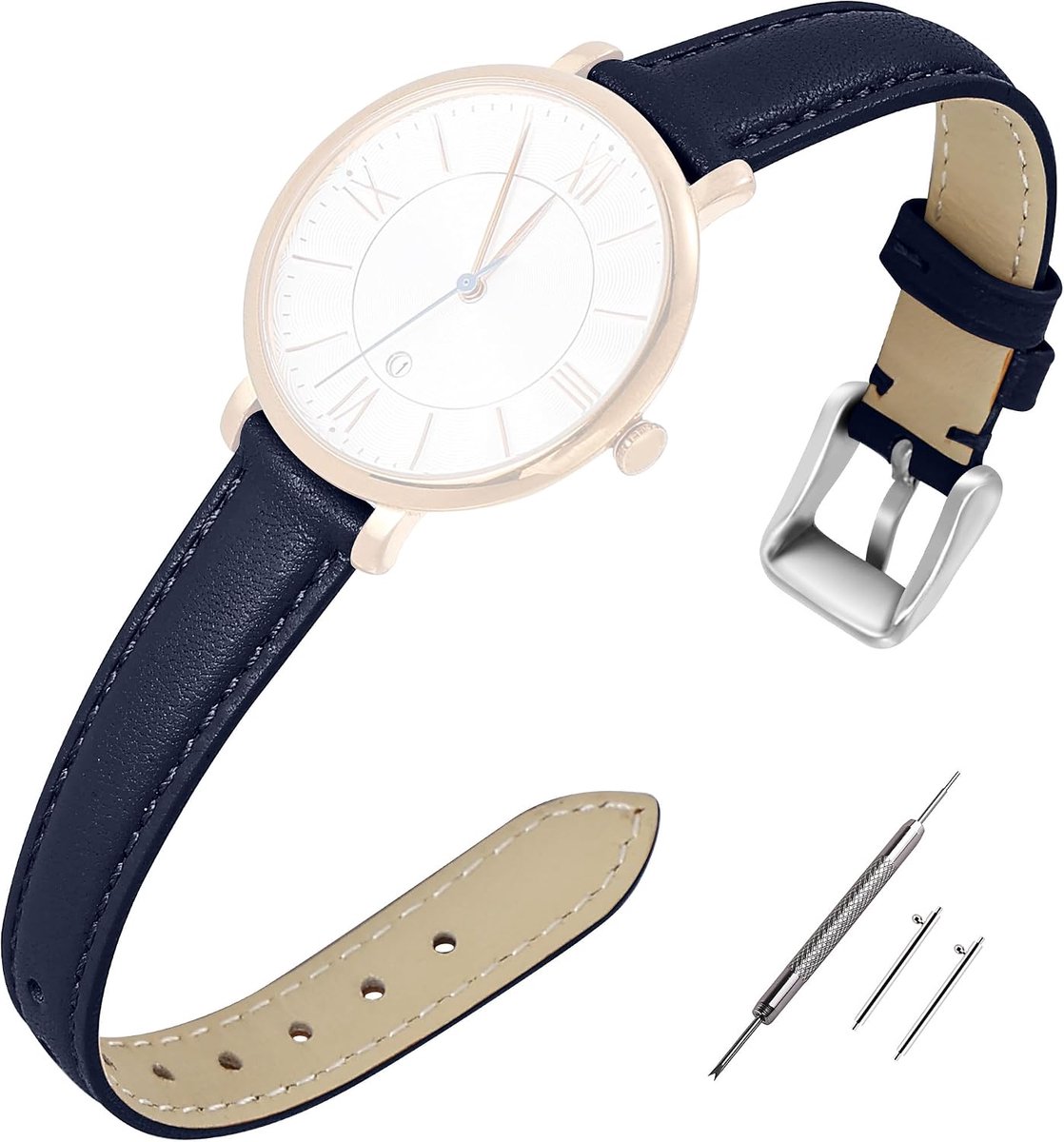 EACHE Top Grain Leather Watch Bands for Women Leather Watch Straps For Women Sweatproof 12mm 14mm 16mm 18mm 20mm - ShopVlot