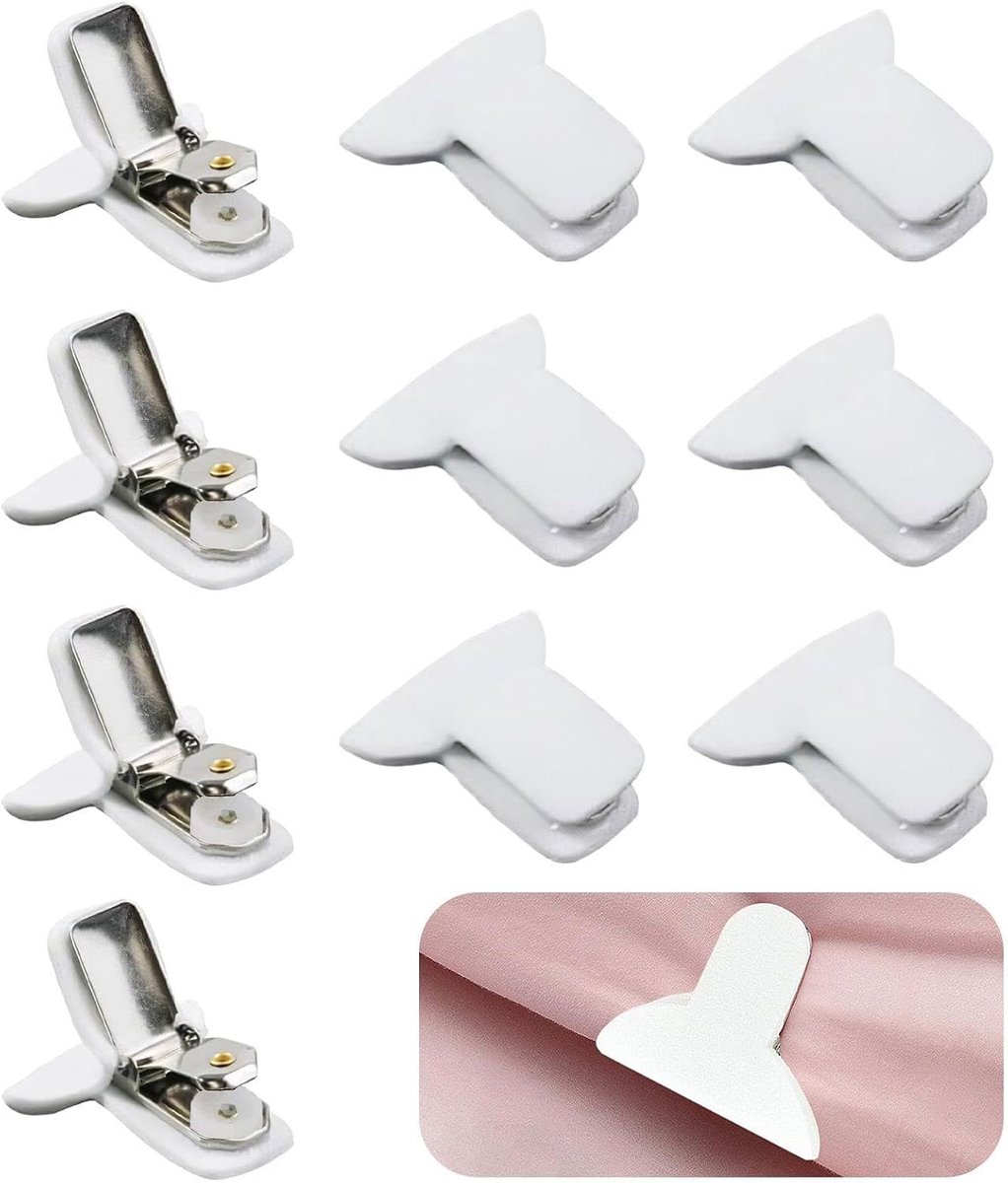 10 Piece Set Ceiling Fixing Tools, Anti-Shifting Quilt Clips, Sliding Sheet Fix Clips, Household Items, Bedding For - ShopVlot