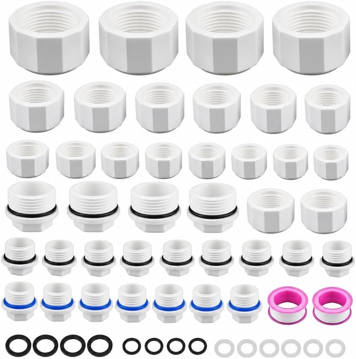 Blindstoppen waterleiding 36 stuks, PPR afsluitstoppen 1/2 3/4 1 inch - ShopVlot