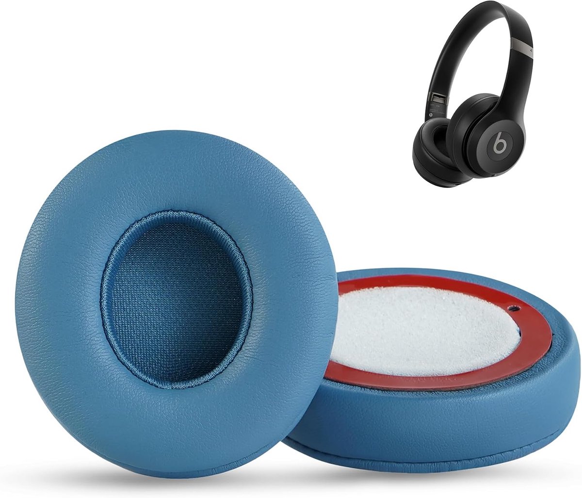 Ear Pads Compatible with Beats Solo 4 Wireless Bluetooth - Replacement with softer faux leather and memory foam - ShopVlot