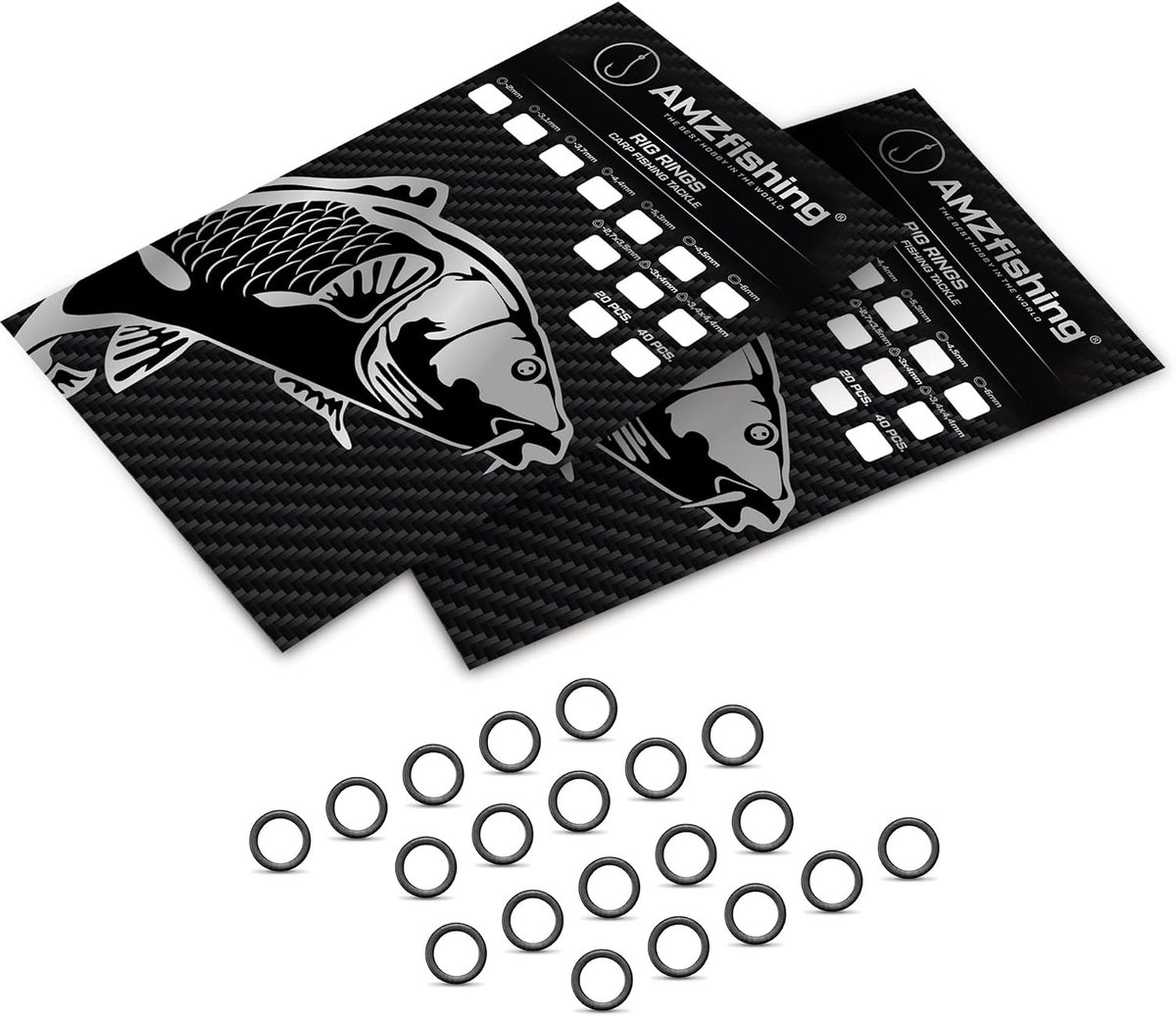 NEW AMZfishing® 20 x Rig Ring - Carp Accessories - Carp Fishing - Fishing Ring - Fishing Accessories (20, Circle 3.1mm) - ShopVlot