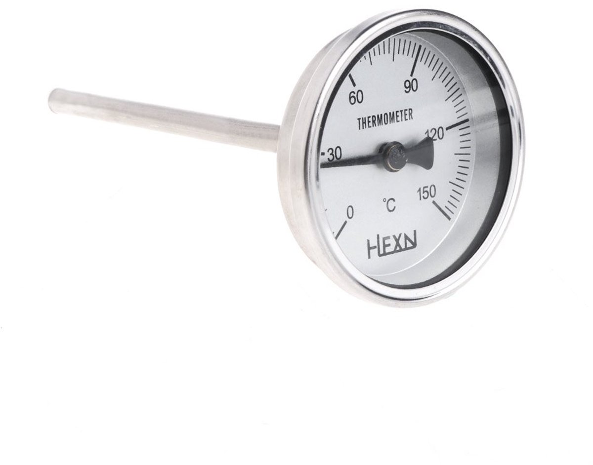 Tube thermometer 50/100/150/200/300 ° C bimetallic thermometer display for monitoring the temperature of the metal for - ShopVlot